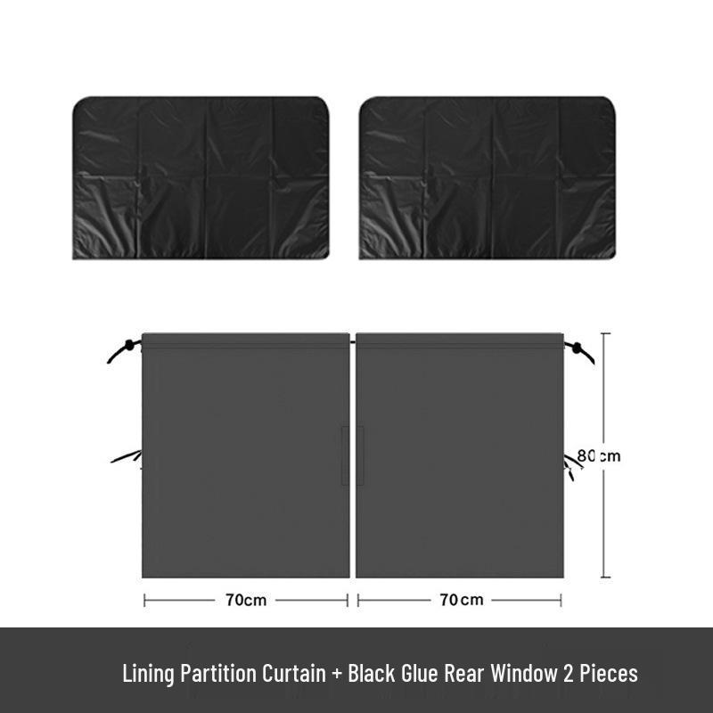 Car Privacy Sunshade: Interior Heat Insulation & Light Blocking for Rear Seat in RVs & Vehicles