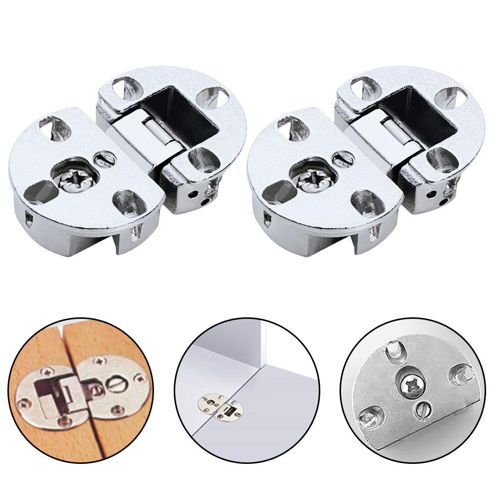 2Pcs Flap Hinges Cabinet Door Flap Hinge 90 Degree Folding Invisible Hinges Furniture Fitting Home Cabinet Furniture Hardware