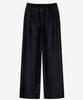 MIND BRIDGE WOMEN [W] Black Denim-Like Elastic Waist Slacks
