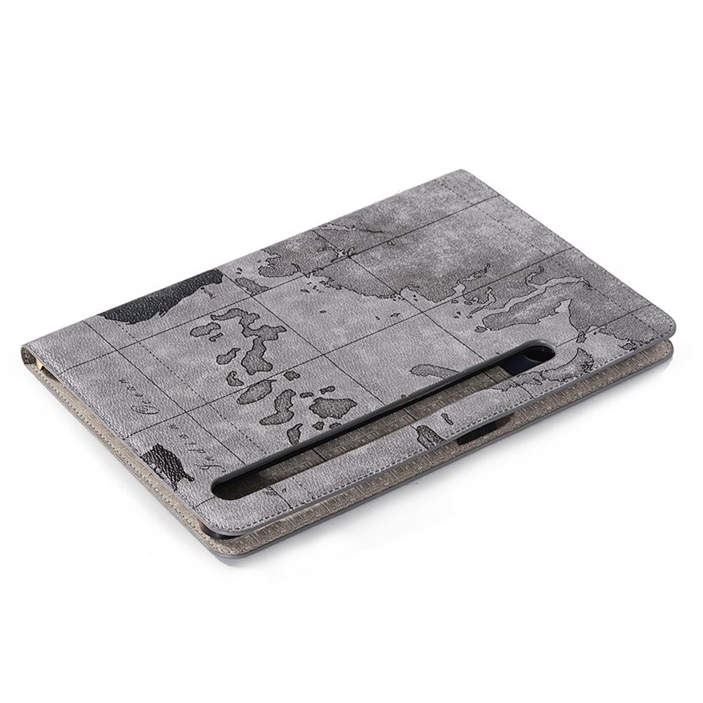 Für Samsung Galaxy Tab S10 FE/S9 FE Schutzhülle Kartenmuster PU-Leder Tablet Brieftaschenhülle