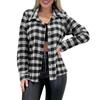 Women's Shirt Long Sleeve Buttons Up Jacke With Pocket