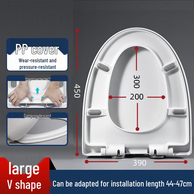 Homeglen Universal Soft-Close Toilet Seat