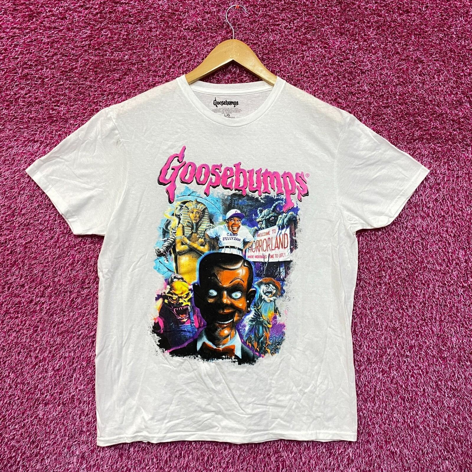 Goosebumps RL Stine Horror Series Cover Art Collage Tee Large XXL