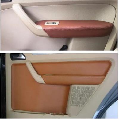 For Volkswagen Touran Caddy 2006 2007 -2015 Microfiber Leather Door Armrest Interior Door Panel Protective Covercar Interior