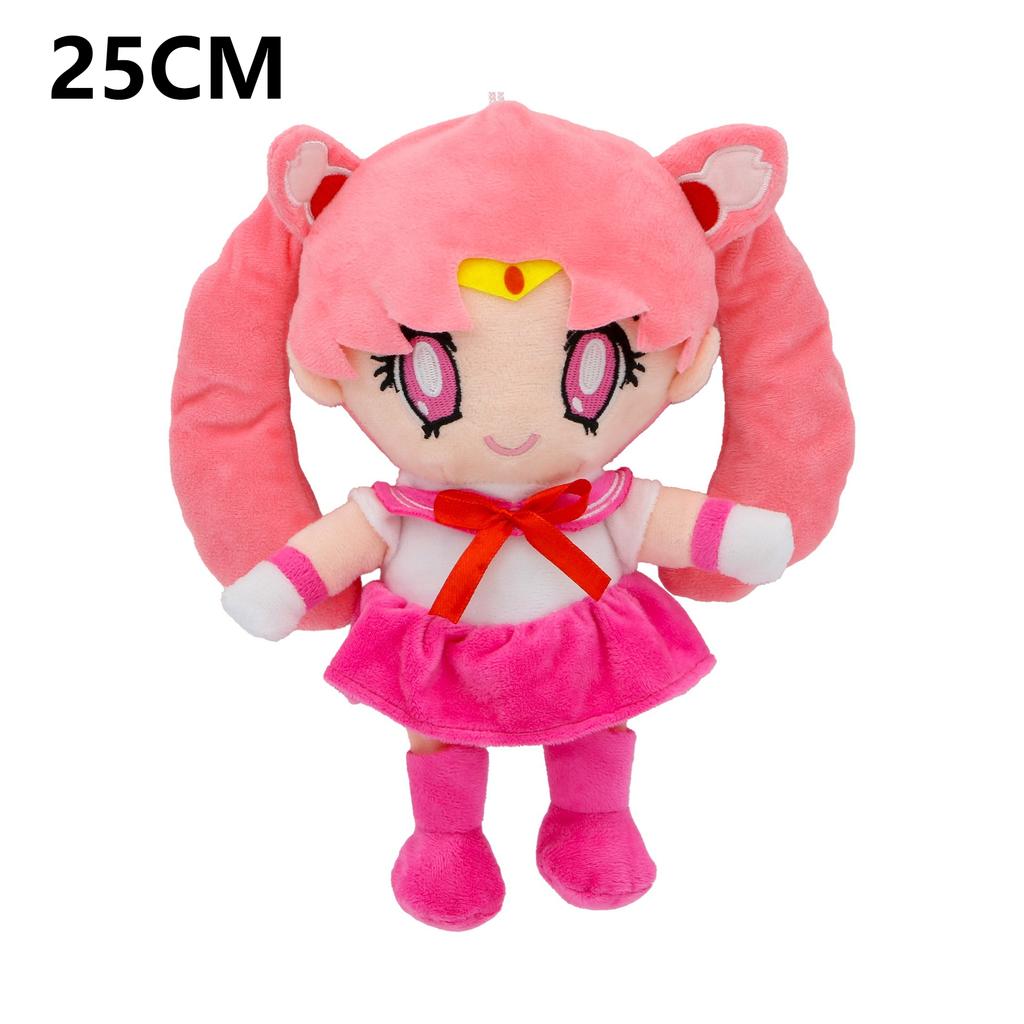 20/25Cm Kawaii Anime Sailor Moon Series Plush Toy Cartoon Creativity Cute Pp Cotton Filling Stuffed Toy Merchandise Fans Gift