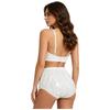 Womens Waterproof Bathing Suit Adjustable Strap No Pad No Wire Bra Top Elastic Band Swim Bottom