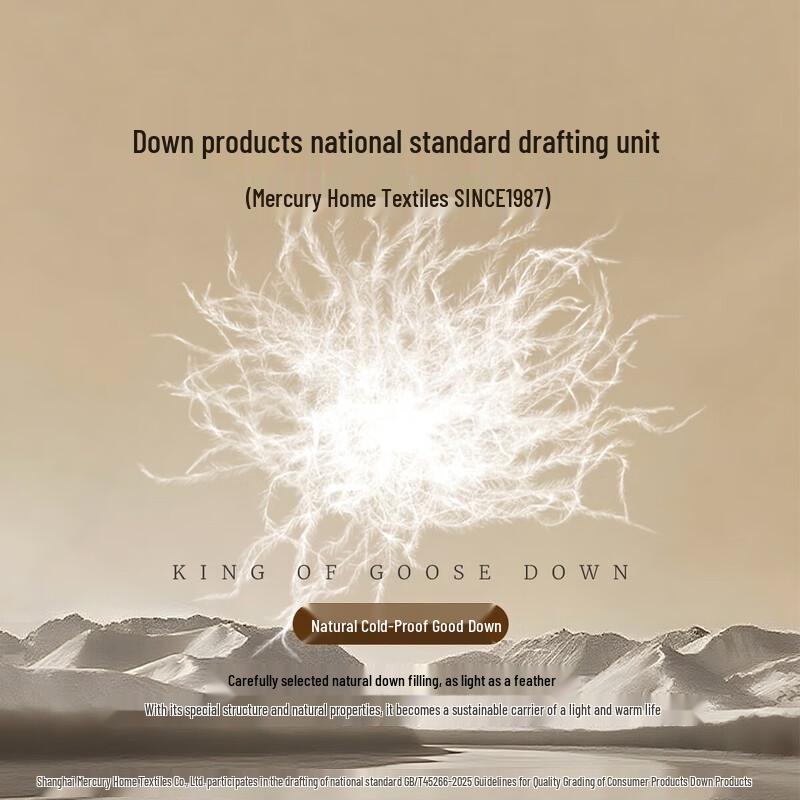 Mercury Home Textiles White Duck Down Winter Comforter