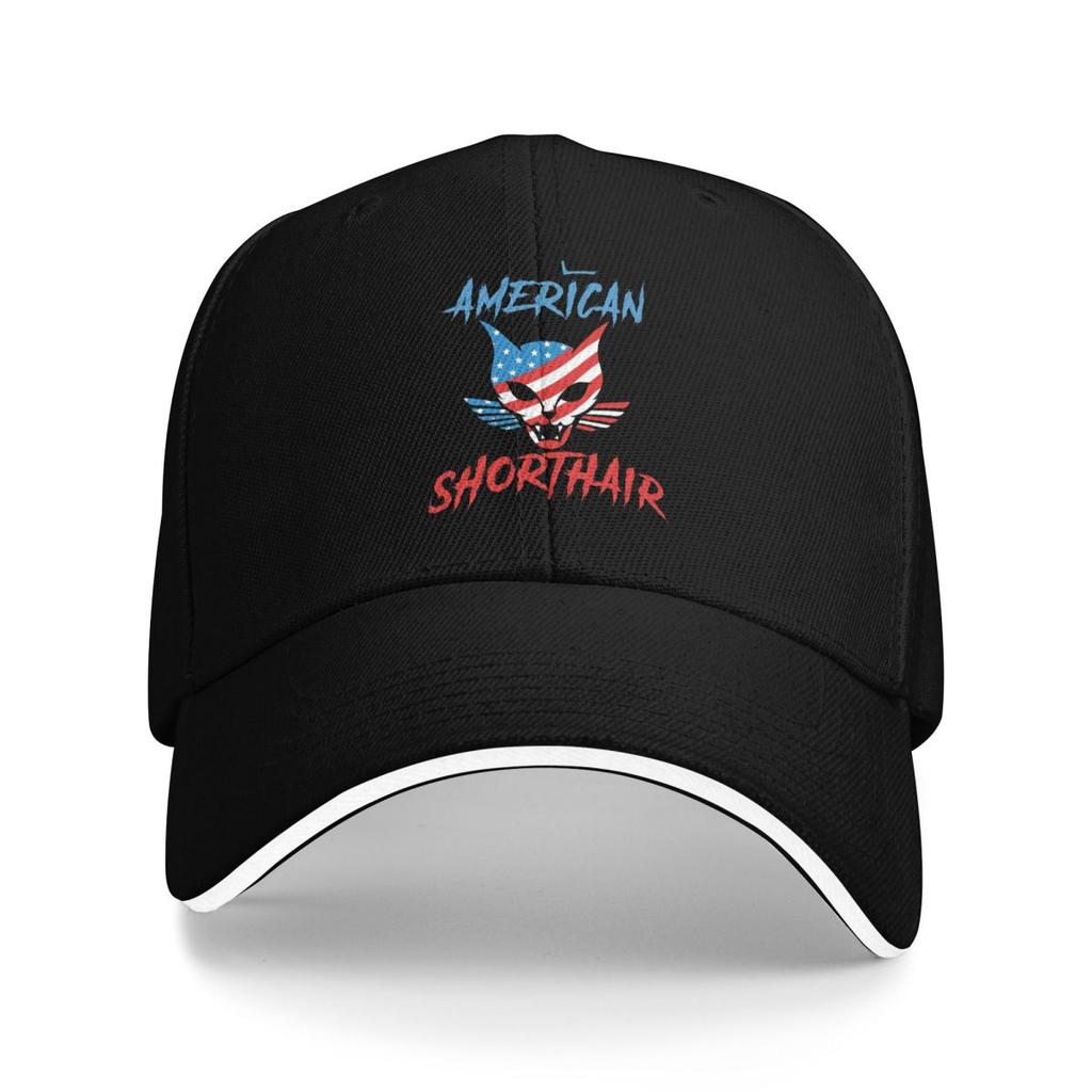 The American Shorthair Rhodes Skull Baseball Caps Snapback Baseball Hats Breathable Casual Casquette Outdoor for Men And Women