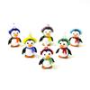 Mini Glass Penguin Figurine Pendant Cute Marine Animal Charm for Diy Jewelry Making Accessories or Christmas Decoration Supplies