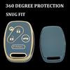 TPU Key Fob Cover Fit for Honda 2003-2012 Accord 2006-2013 Civic EX 2009-2015 Pilot 2005-2006 CR-V Key Fob