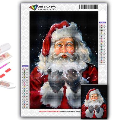 Popular 5D Diy Cross Stitch Christmas Tree Santa Snowman Painting Full Drill Cross-Stitch Crafts Kit Wall Sticker Home Decor