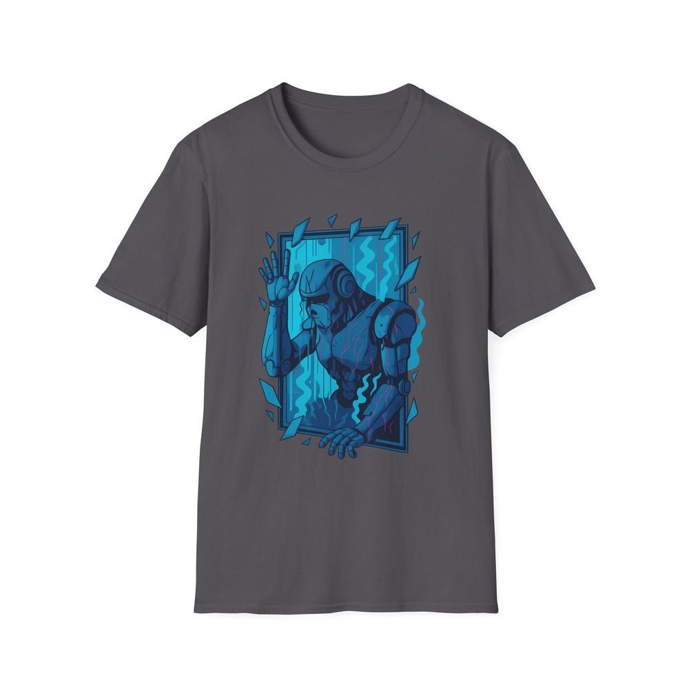 

Unisex Softstyle Futuristic Robot T-Shirt – Sci-Fi/Cyberpunk/Techcore 2XL