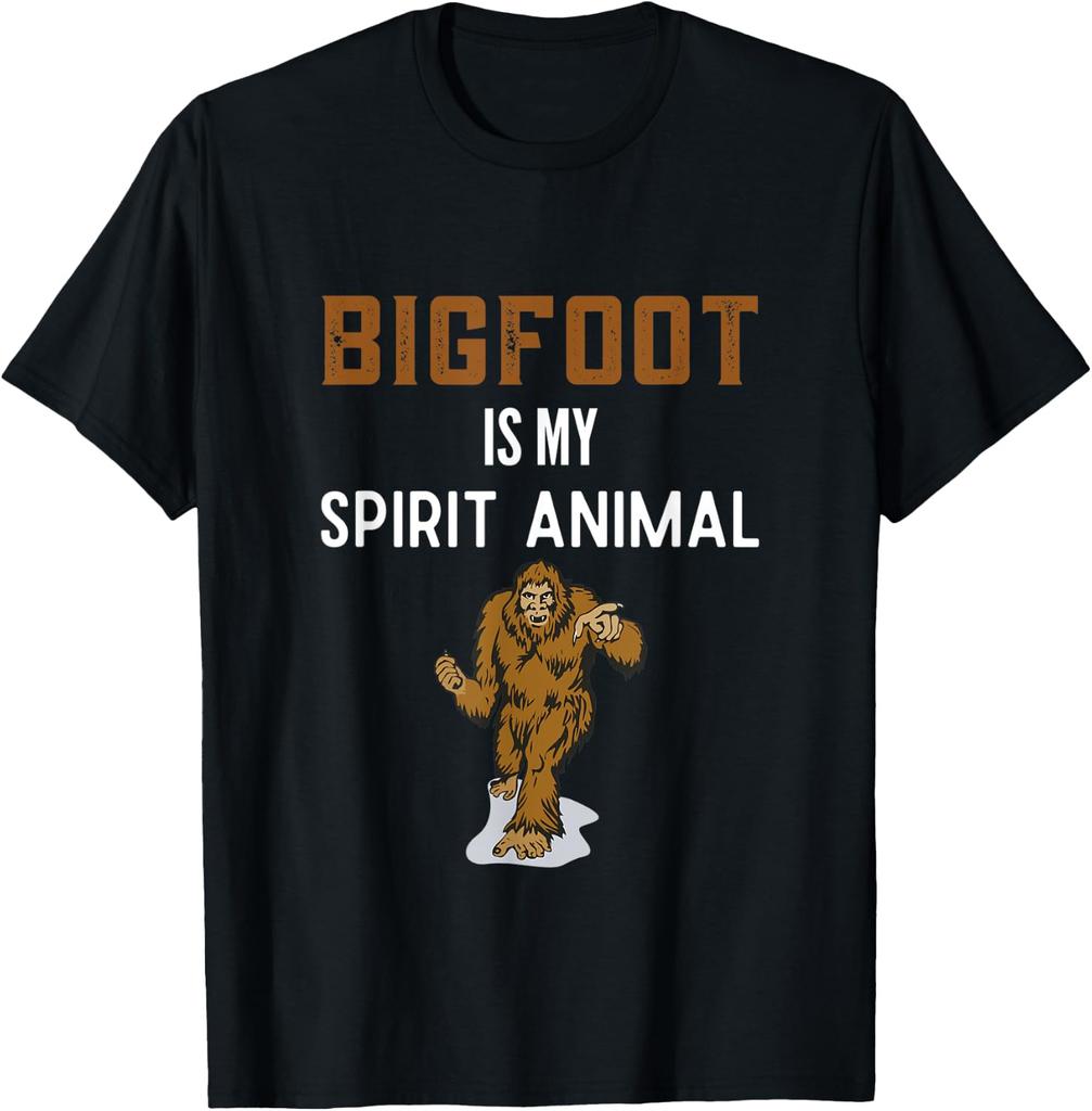 Bigfoot Is My Spirit Animal Shirt Funny Bigfoot Lover Gift T-Shirt