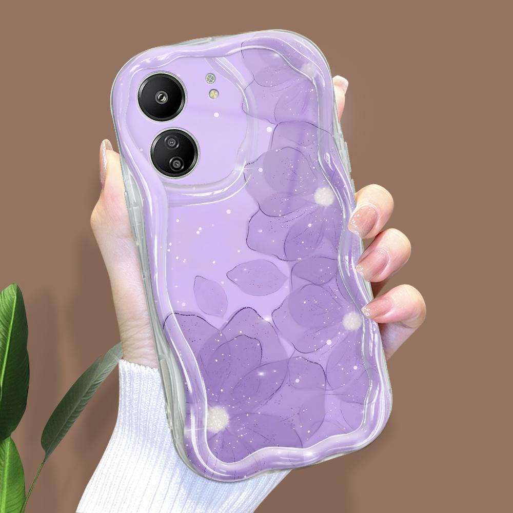 

Милый мультяшный узор, кремовая текстура, мягкий силиконовый чехол с волнистыми краями, чехол для телефона Xiaomi Redmi Xiaomi 15 прозрачный