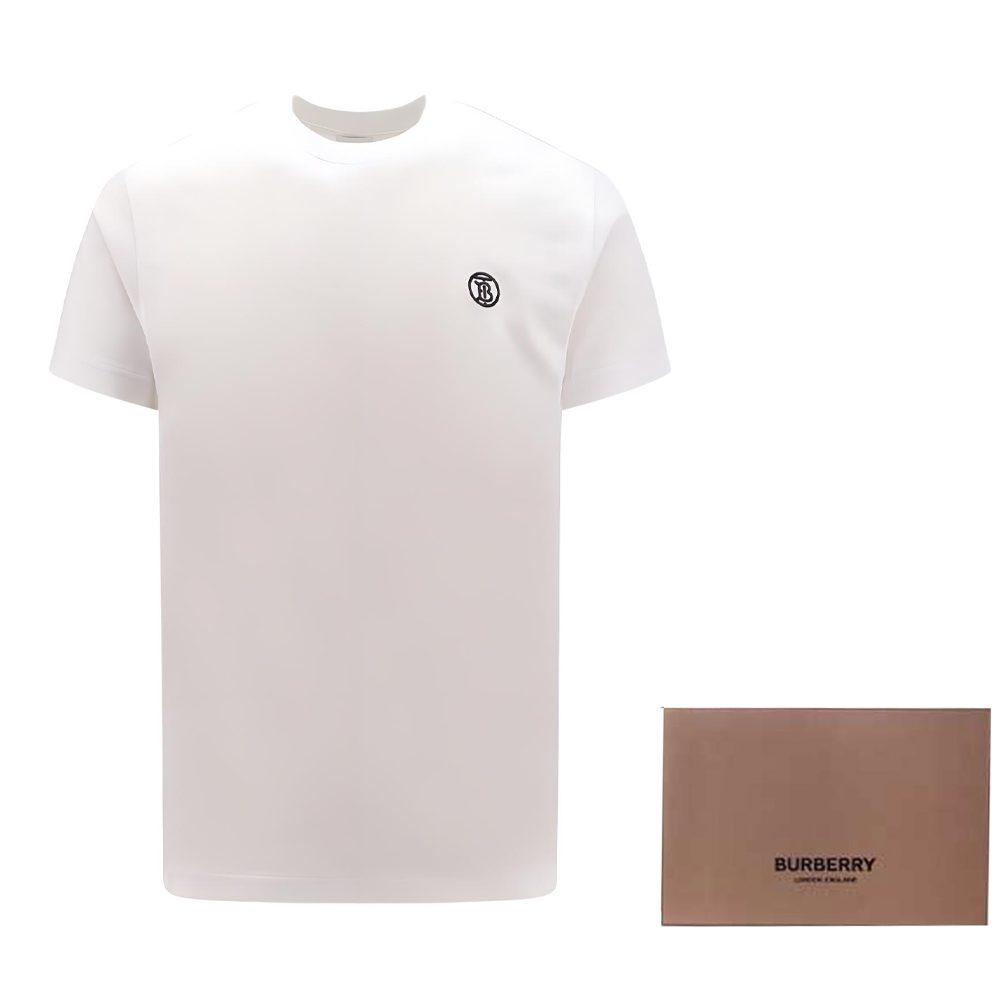 Burberry Logo Embroidered Crewneck T Shirt 80840151