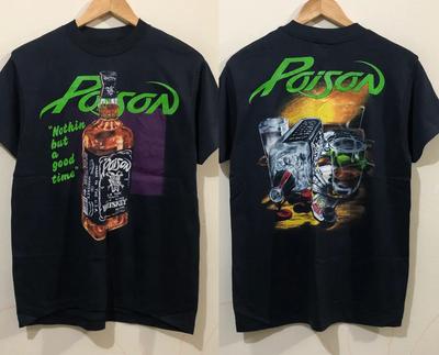 Vintage Poison Whiskey Tričko Tour Koncert Unisex Všechny Velikosti WA362 Unisex Tričko