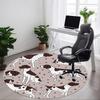 1pc Spot Dogs Chair Carpet for Office Non Slip, Machine Washable Rug for Office, Room Holiday Decor for Christmas, Birthday Polyester