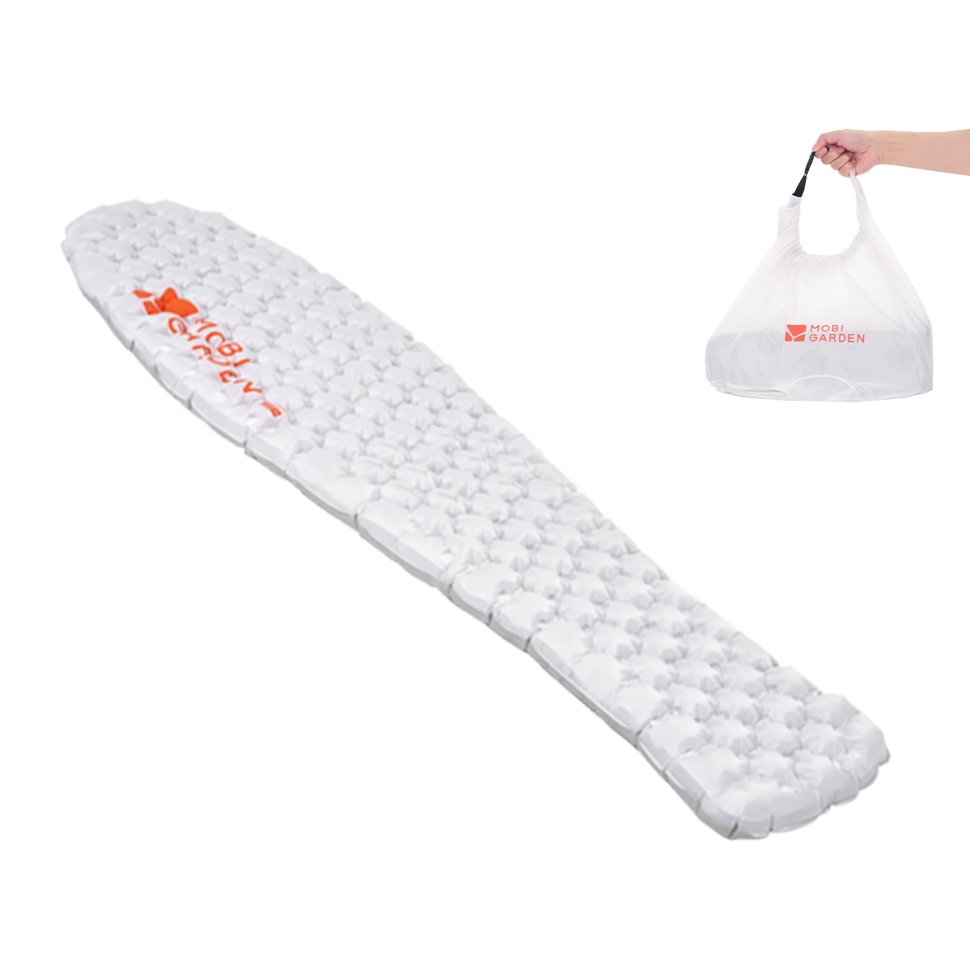 

MOBI GARDEN Надувной матрас Водонепроницаемый и бесшумный ТПУ 8 см Подходит для температур выше Идеально подходит для автомобильной палатки, экстренного дома и гостей Включает хранение