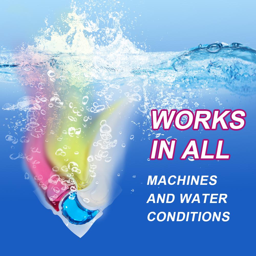 36 шт. Капсулы для стирки 4-в-1, жидкий стиральный порошок, шарики-капсулы для стиральной машины, шарики с ароматом розы, смягчитель для одежды, парфюм