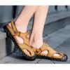 Beach Sandals Dual-purpose Men's Breathable Leisure Hollow Leather Sandals Men