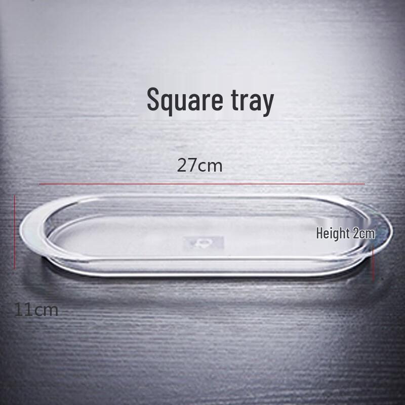 Acrylic Seasoning Bottles with Oval Tray, 20-Pack