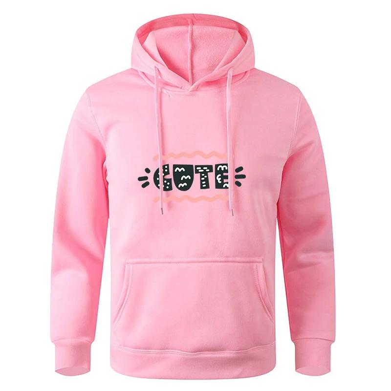 Autumn Teens Black Gray Long Sleeve Hooded Sweatshirt Hoodie Sportswear