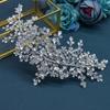 Bridal Headband Wedding Headpiece for Bride Rhinestone Wedding Hair Accessories for Brides(Silver)