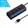 1/7 Port with LED Light USB 1.1 Adapter Hub with Independent Power on Off for Computers Tablets Supports Data Transmission