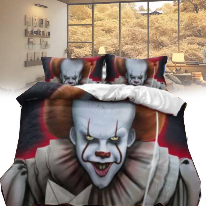 It Printed Duvet Cover Pillowcase Bedding Three Piece Set Decoration Bedroom