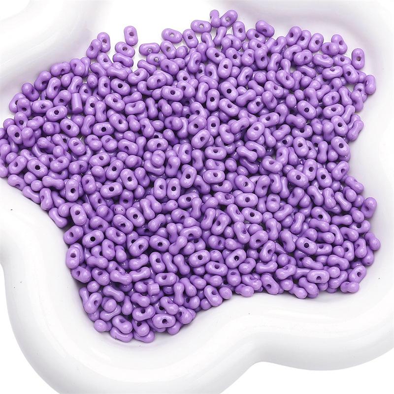 Handmade Bracelet Beads Acrylic Solid Color Peanut Beads Beads Necklace Semi-finished Strings Handmade Diy Jewelry Accessories Accessories Materials