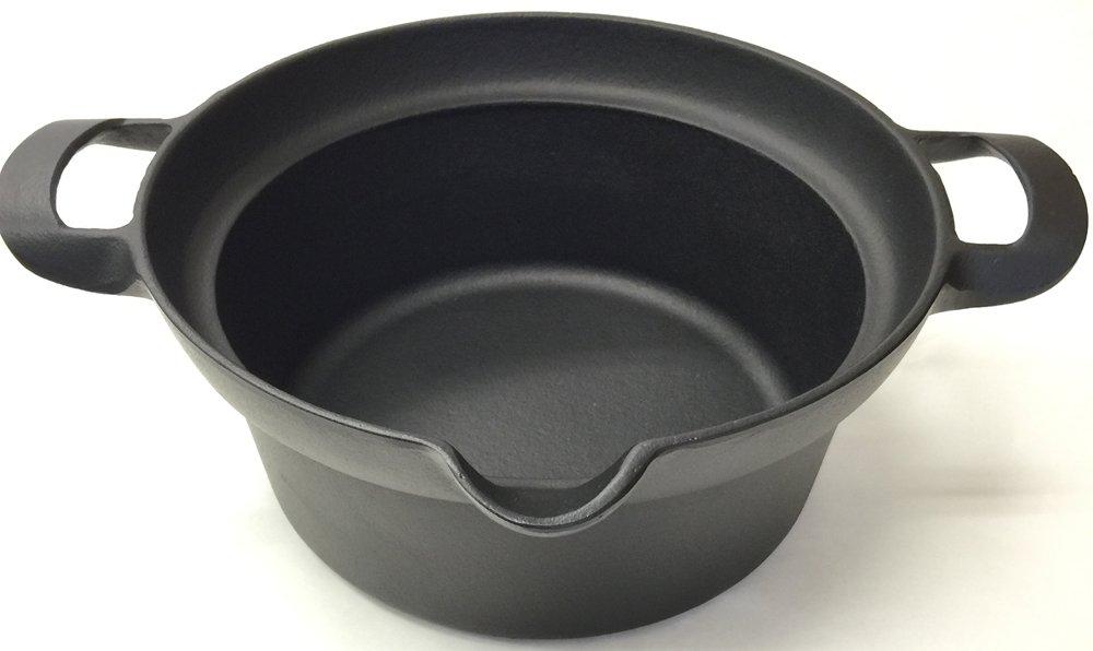 Nanbu Iron Craft Deep Fryer, 22cm, Iron, Made In Japan, 1.8L, Black, IC-011