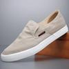 New Men Shoes Fabric Casual Shoes Spring Summer Breathable Flat Shoes Street Lightweight Slip-on Loafers