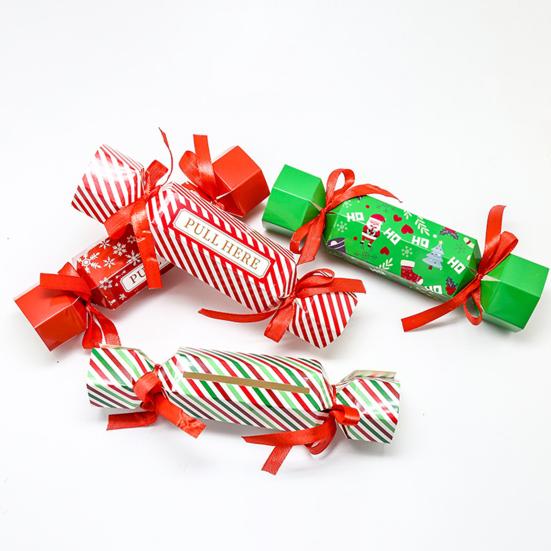 4 Pcs Candy Christmas Money Pull Pouch Surprise Pull Out Money Gift Holders for Cash DIY Christmas Party Money Box for Kids Adults