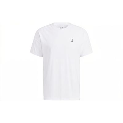Neo Letter Pattern Printed Round Neck Short Sleeve T-Shirt Men T-Shirts White HC9689
