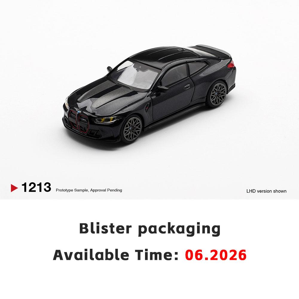 Vorverkauf MINIGT 1/64 BMW M4 CS Schwarz Saphir Diecast Modellauto Hochleistungsmodell Geschenk für Jungen Erwachsene