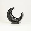 Curved Moon Metal Snacks Platter Dishwasher Safe Surfaces Ornamental Kitchenwares For Candy Appetizers Home Decoration