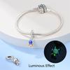 925 Silver Color Luminous Planet Spacecraft Astronaut Firefly Charms Beads Fit Qikaola 925 Bracelets DIY Christmas Jewelry Gifts