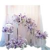Purple Themed Wedding Arch Decoration: European Style Artificial Floral Art