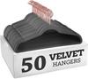 50PCS Velvet Hangers Shirt Clothes Drying Rack Wardrobe Organizer And Storage For Coats Pants Dress Rack Balcony Home Accessory