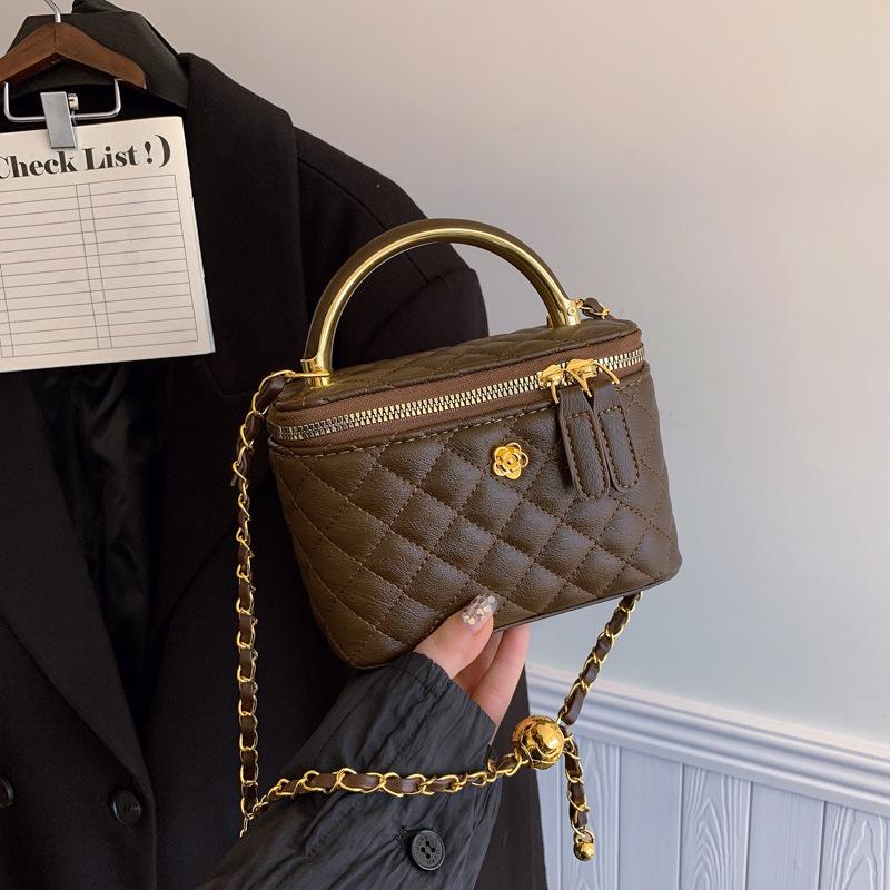 Geantă crossbody retro cu zale diamantate 2024 - Geantă de umăr versatilă cu lanț pentru femei