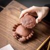 Zisha Clay Creative Ceramic Crab Built In Strainer Tea Pet Tea Table Decor Accessories Gift for Tea Lovers