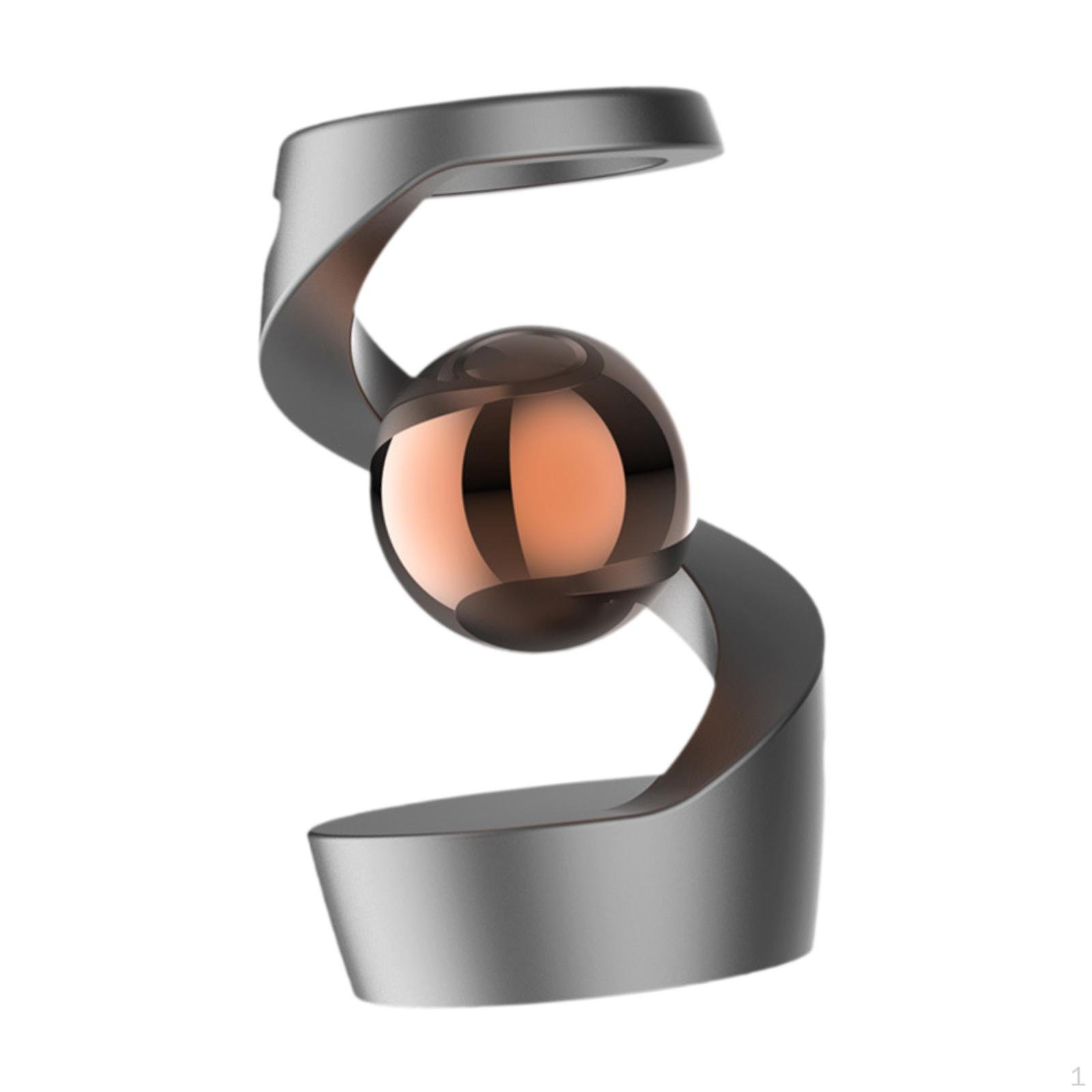 

Desk Toy with Floating Ball for Adults - Unique Office Gift Gray Rose Gold Ball