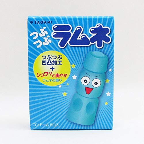Sagami Rubber Industry Condom Tubu-Tubu Ramune Tubu-Tubu uneven processing, refreshing and refreshing x2 boxes