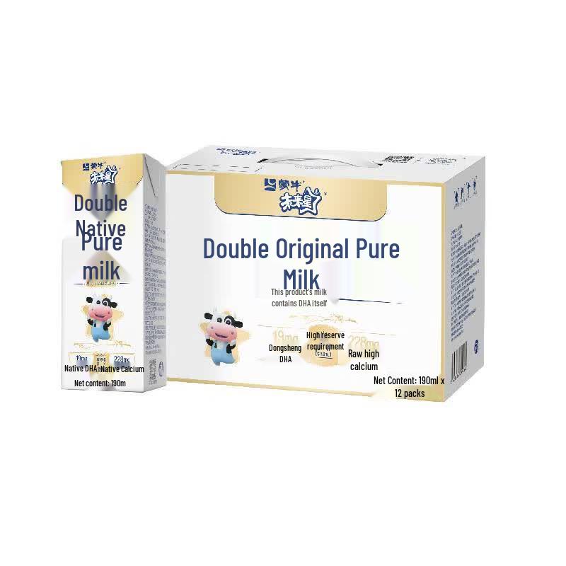 Mengniu Future Star Dual Original Whole Milk 12-Pack