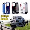 Bicycle Anti Theft Password Lock Portable Wire Rope Lock Small Multipurpose Helmet Seat Lock Waterproof Wear Resistant