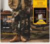 Men's Autumn Loose Fit Cotton Workwear Jacket - Trendy, Multi-Pocket, Plus Size, Casual Lapel Top