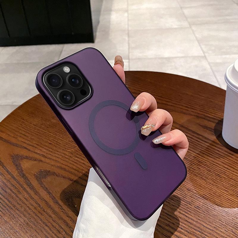 Applicable to iPhone18PRO mobile phone case 17 ultra-thin ice mist magnetic matte transparent Apple 15 all-inclusive protective case