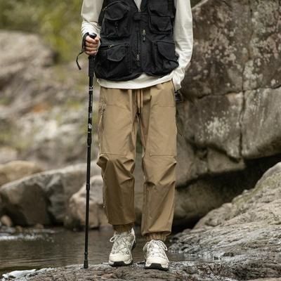 Men's Overalls Casual Loose Trendy Brand Men's High-end Sense Ruffian Handsome Men's Straight Outdoor Sports Pants