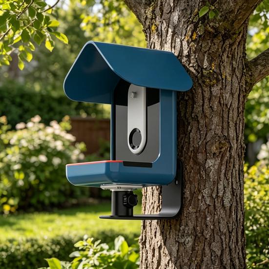 Feeder Stand for Bird Buddy Pro1/2, Stainless Steel Stable Mount with Locking Screws Design, Weather-Resistant Heavy Duty Bracket for Wall Outdoor