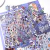 Plus Size Kawaii 3D Sky Island Series Cartoon Miniature Scene Stickers DIY Stacking Game Stickers Children's Festival Gifts